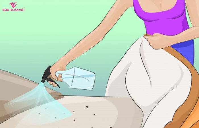 cách xử lý nệm bị thấm nước