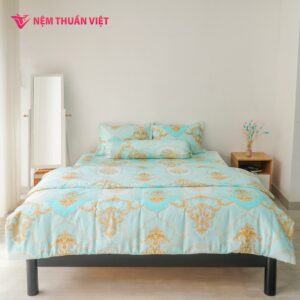 Bộ chăn ga gối Tencel Thuần Việt T12 - Họa tiết hoàng gia