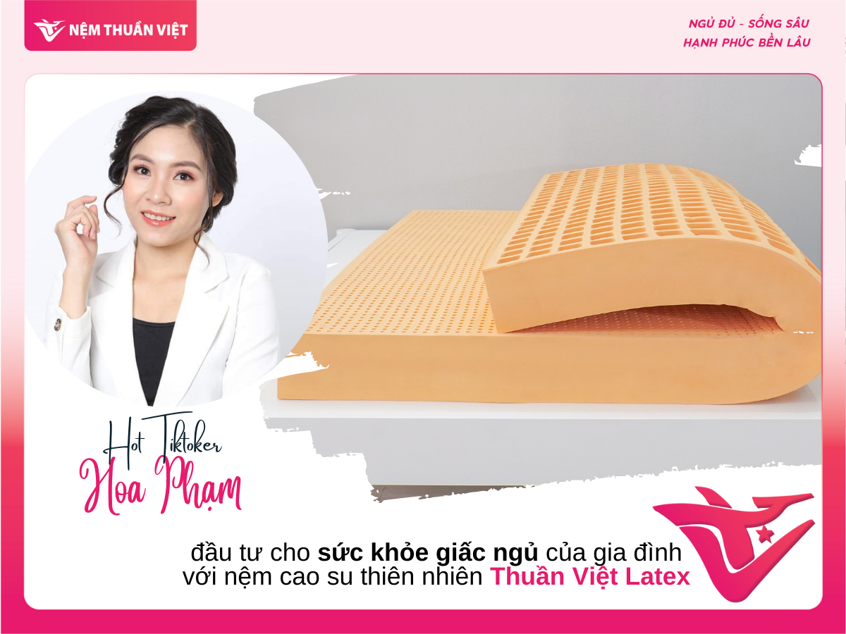 Phạm Thị Hoa - Hot Tiktoker review sản phẩm Nệm Thuần Việt - Nệm Thuần Việt - Nệm Cao Su, Nệm Foam, Nệm Lò Xo