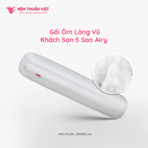 Gối Ôm Lông Vũ Airy Thuần Việt