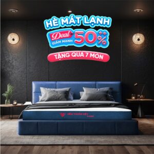 Nệm Foam cao cấp phân vùng Thuần Việt 3'Zone - Nâng đỡ 3 vùng chuyên sâu