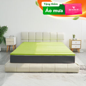 Topper Cao Su Thiên Nhiên Trà Xanh Thuần Việt