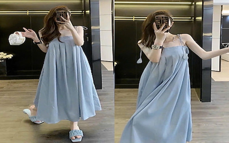 BEAUTEBYV - Váy tweed màu xanh pastel phối đường ren trang trí Seira - Đầm,  váy nữ | ThờiTrangNữ.vn