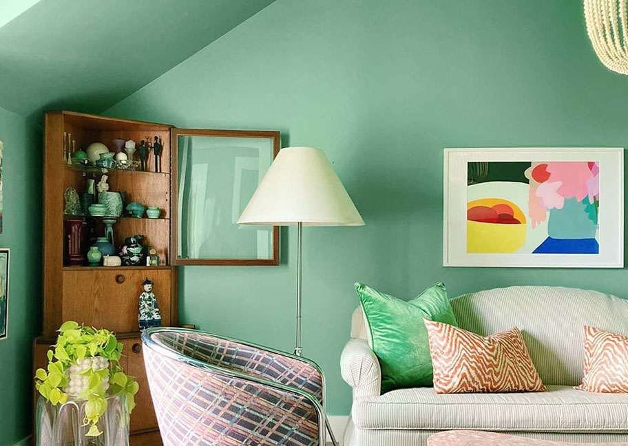 Có nên sơn nhà màu xanh rêu không?