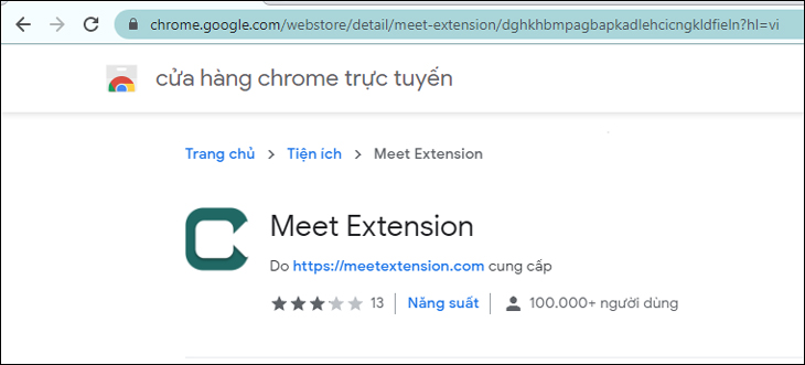 Cài đặt Google Meet trên máy tính