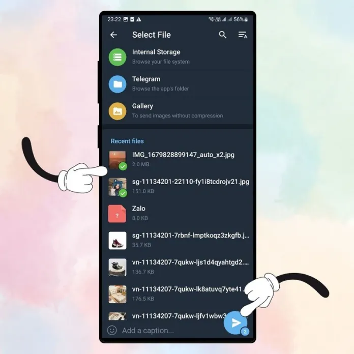 Gửi file dung lượng lớn qua Telegram