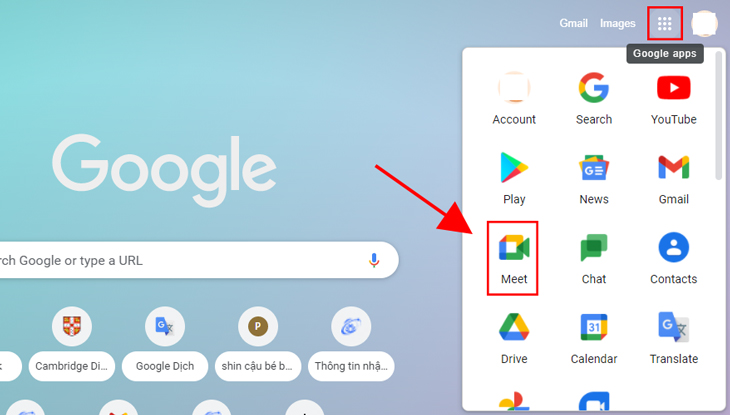 Hướng dẫn tham gia phòng họp trên Google Meet