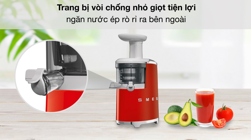 Máy ép chậm Smeg SJF01RDEU