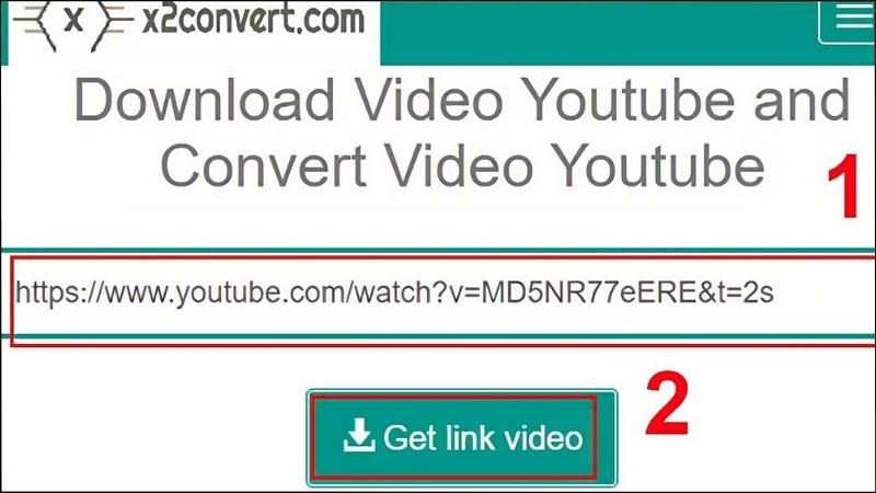 Sử dụng X2convert.Com để tải video