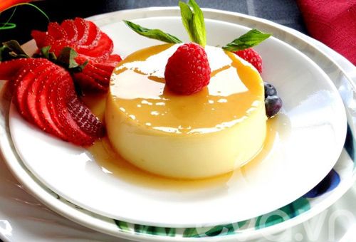 bánh flan sữa dừa