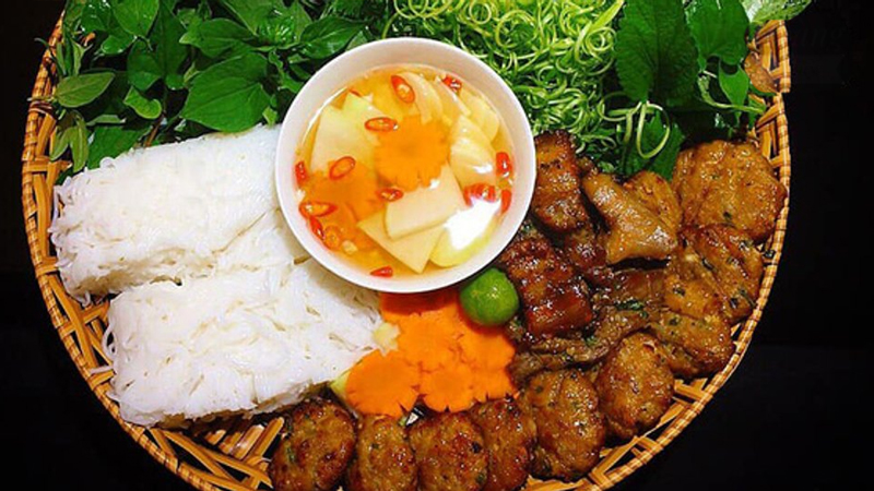 cách làm món bún chả Hà Nội