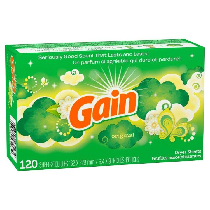 Giấy thơm quần áo Gain Dryer Sheets