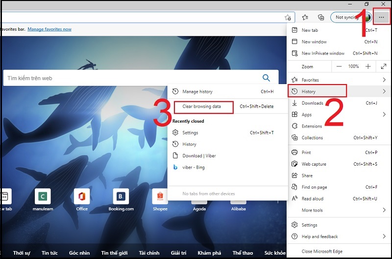 Hướng Dẫn Xóa Lịch Sử Duyệt Web Trên Microsoft Edge