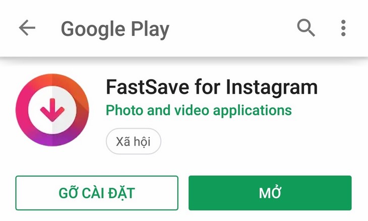 Lưu Ảnh Instagram Với Ứng Dụng FastSave