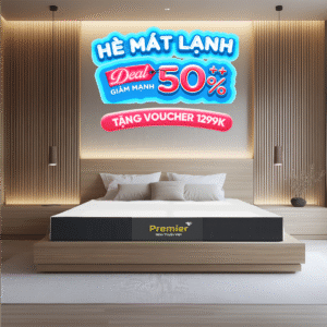 Nệm Cao Su Thiên Nhiên Thuần Việt Premier - Cải tiến cấu trúc Dome nâng đỡ vững chãi & đàn hồi gấp đôi (X2)