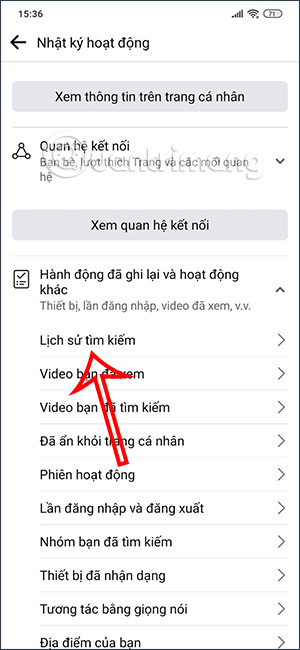 Xóa Lịch Sử Tìm Kiếm Facebook Qua Nhật Ký Hoạt Động