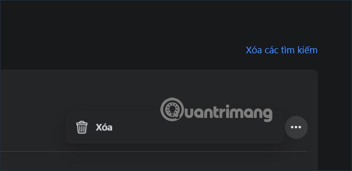 Xóa Lịch Sử Tìm Kiếm Trên Facebook Từ PC 