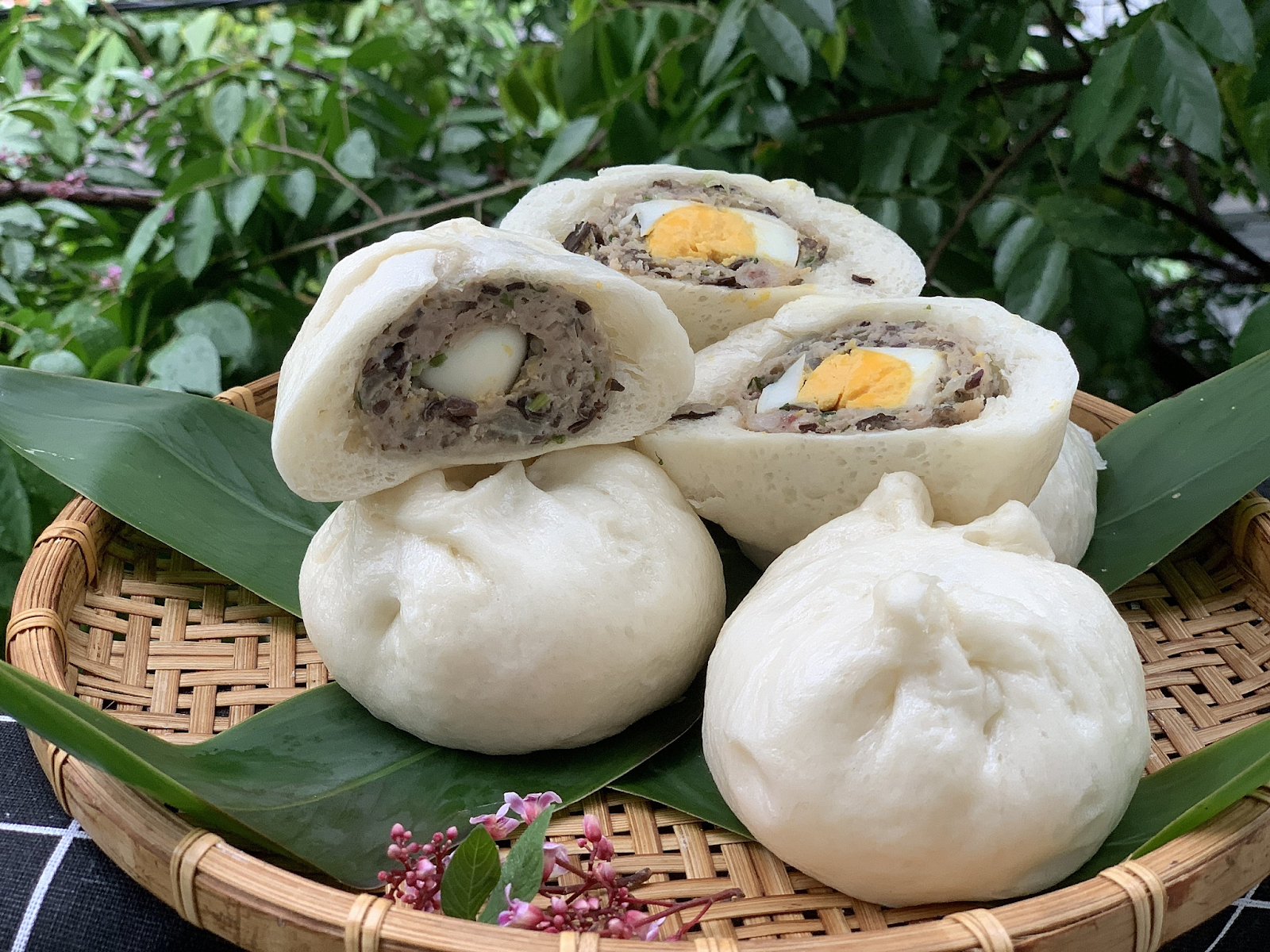 nguyên liệu cho món bánh bao