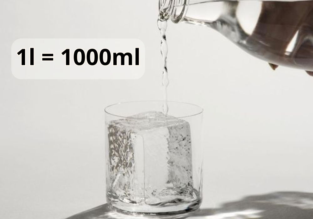 1 Lít = 1000 Ml