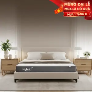 Nệm Foam Latex Thuần Việt Hybrid – Công nghệ đa tầng, nâng đỡ & êm ái gấp đôi