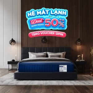 Nệm lò xo Thuần Việt Cloudy - Êm ái, bồng bềnh tựa trên mây