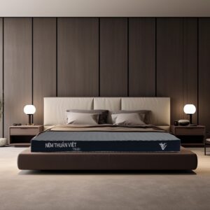 Nệm cao su Than Hoạt Tính Thuần Việt Titan Grey - Kháng khuẩn, sạch êm, mát lạnh, nâng đỡ vượt trội