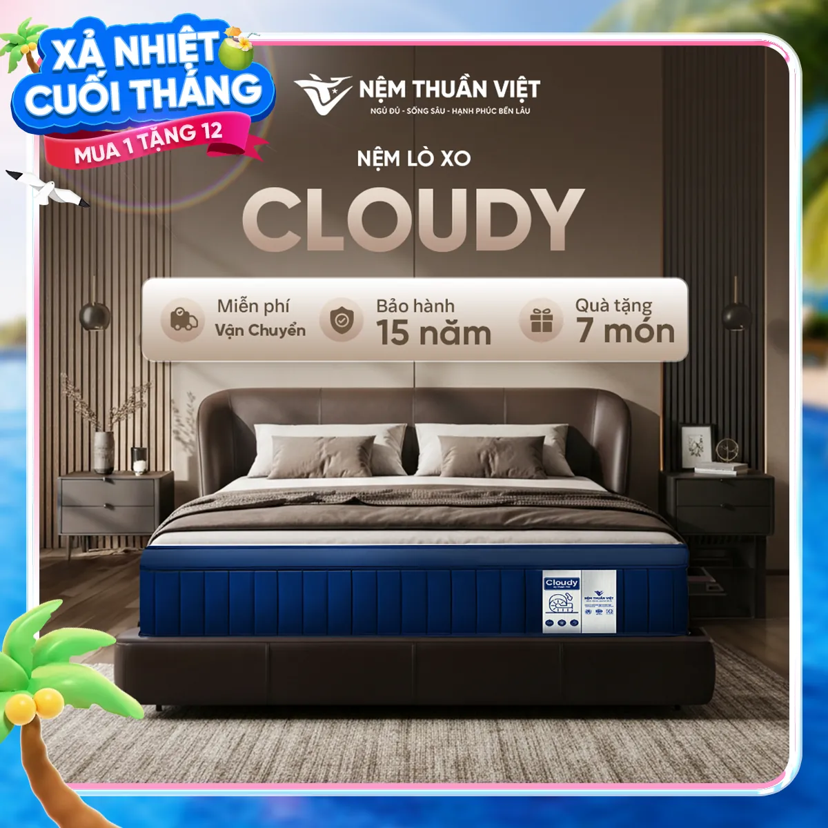Cloudy Nệm lò xo cloudy