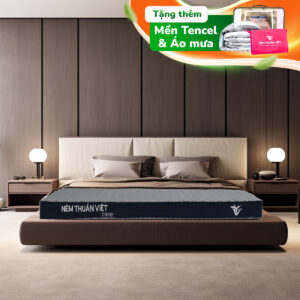 Nệm cao su Than Hoạt Tính Thuần Việt Titan Grey - Kháng khuẩn, sạch êm, mát lạnh, nâng đỡ vượt trội