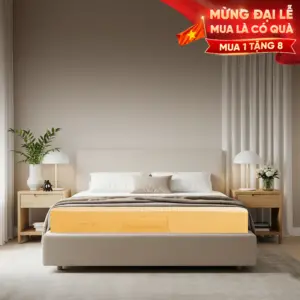 Nệm cao su thiên nhiên Thuần Việt Latex – Siêu đàn hồi, êm ái, nâng đỡ từng đường cong trên cơ thể