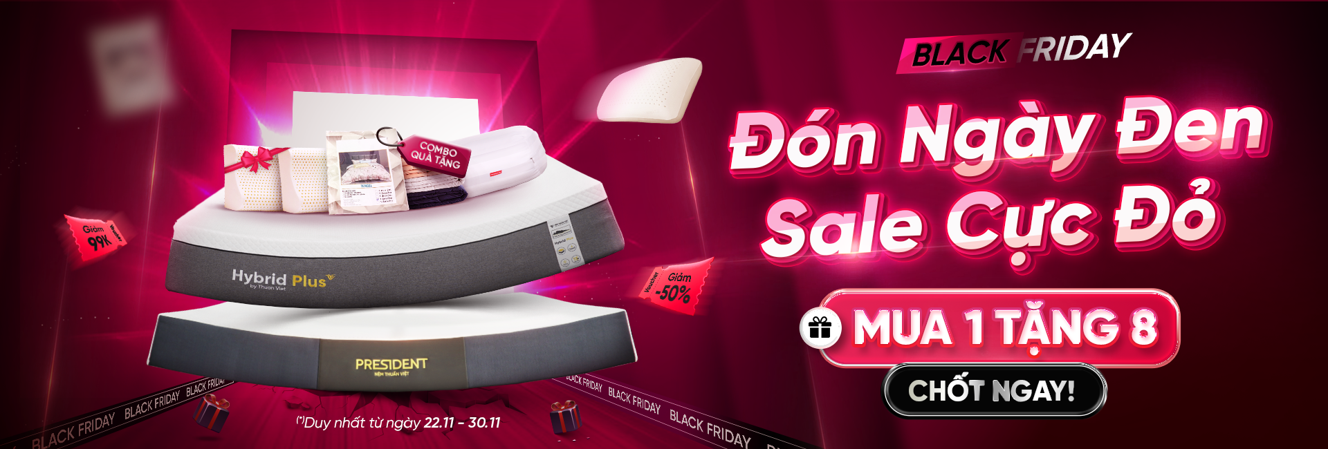 Black Friday Đón ngày đen sale cực đỏ