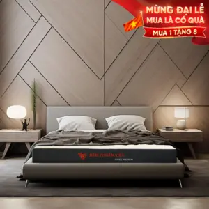 Nệm cao su thiên nhiên Thuần Việt Latex Premium – Siêu đàn hồi, êm ái, nâng đỡ từng đường cong trên cơ thể
